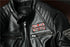 Vintage Genuine Leather Biker Jacket for Men – Slim Fit Cowhide Motorcycle Outerwear with Pockets and Embroidery Details for All Seasons