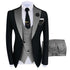 Luxury Men's Tuxedo Suit Set for Special Occasions - Stylish 3-Piece Ensemble with Jacket, Trousers, and Vest for Parties and Weddings