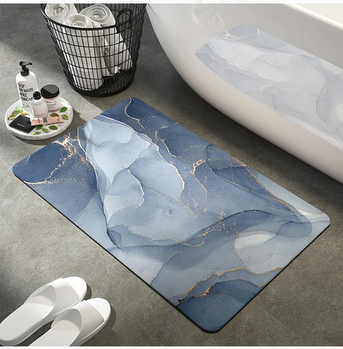 Luxury Nordic Diatomite Bath Mat Anti Slip Super Absorbent Quick Dry Floor Mat