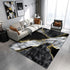 Modern Abstract Marble Area Rug for Living Room and Bedroom Decor