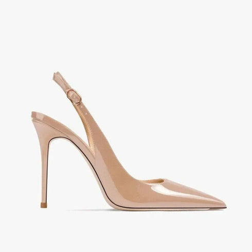 Sexy Pointed Toe Patent Strappy Party Sandals For Women