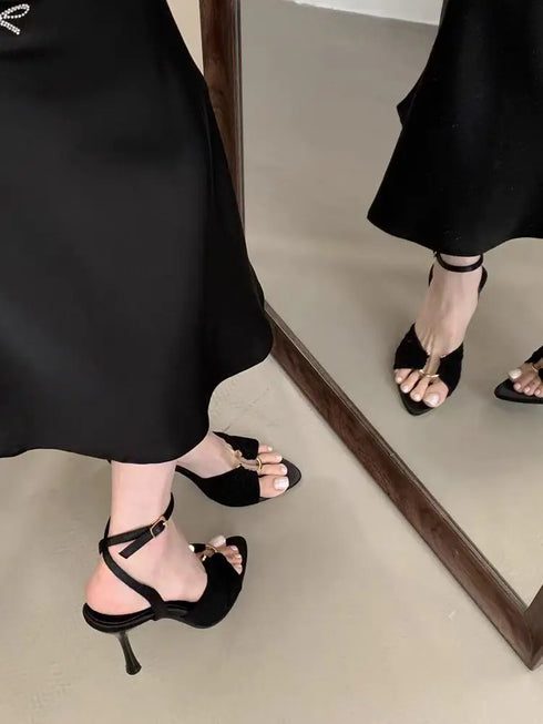 Sexy Super High Pointed Toe Stilettos Women Sandals