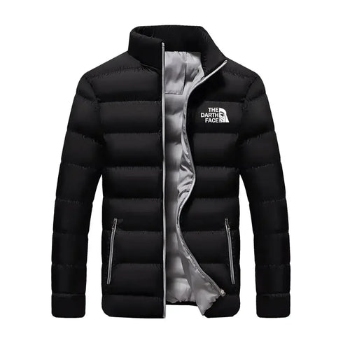 Men's Warm Stand Collar Winter Down Jacket - Casual Street Fashion Parka for Autumn and Winter Adventures