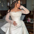Eightree White Mermaid Wedding Dresses Off The Shoulder Gowns