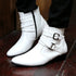 Stylish Leather Chelsea Boots for Men - Designer Casual and Formal Buckle Strap Footwear