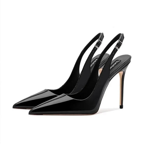 Sexy Pointed Toe Patent Strappy Party Sandals For Women