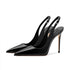 Sexy Pointed Toe Patent Strappy Party Sandals For Women