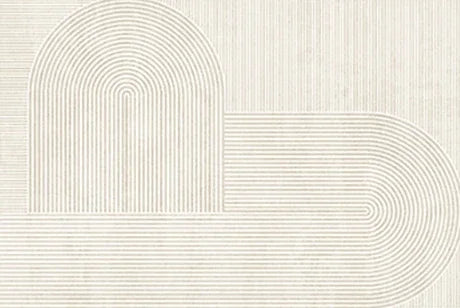 Minimalist Beige Art Stripe Carpet Soft Large Area Rug for Bedroom and Living Room Decor