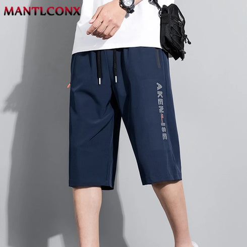Fashion Sports Shorts Men Elastic Waist Breathable Quick Dry Bottom