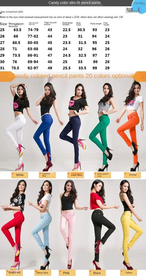 Candy Color Women's Straight Leg Jeans - Versatile Stretch Denim Pants for All Seasons, Perfect for Fall Outfits with Jeans and Homecoming Styles