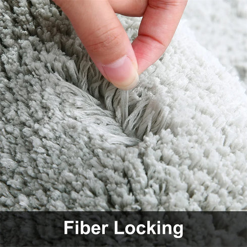 Luxury Absorbent Non-Slip Bath Mat Plush Bathroom Rug Soft Fluffy Carpet