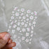 Adorable Pink Christmas Nail Art Stickers with Shiny Shells, Cute Snowflakes, Stars, and Wreaths - 5D Embossed Nail Decorations for Festive Nail Designs