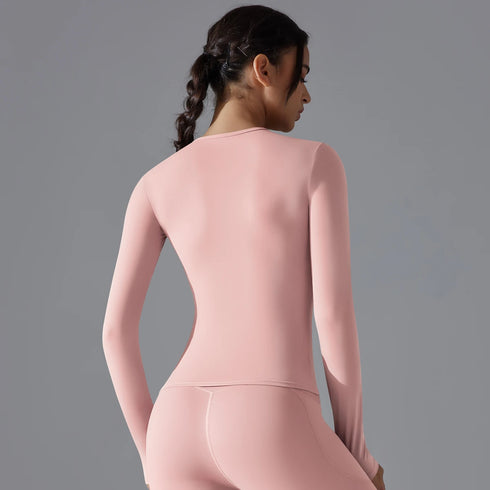 Yoga Shirts for Women Long Sleeve Winter Fitness Running Gym Workout Dry Fit Breathable Sports Top