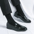 Men's Leather Formal Monk Shoes for Business Office and Wedding Events