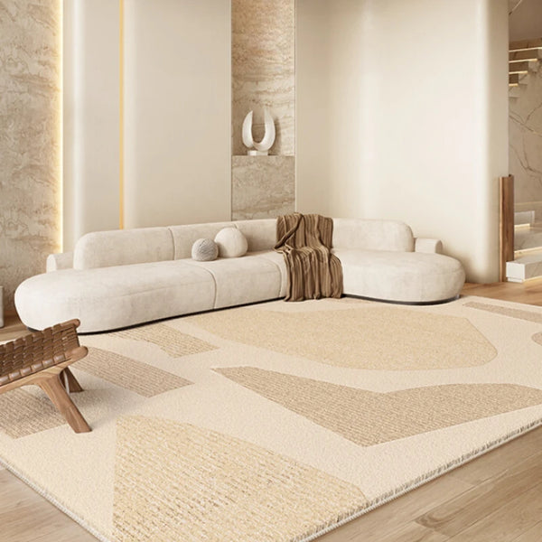 Cream Style Large Area Rug Fluffy Soft Carpet for Bedroom and Living Room Decoration
