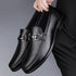Stylish Men's Casual Genuine Leather Loafers - Breathable Slip-On Moccasins for Business and Driving