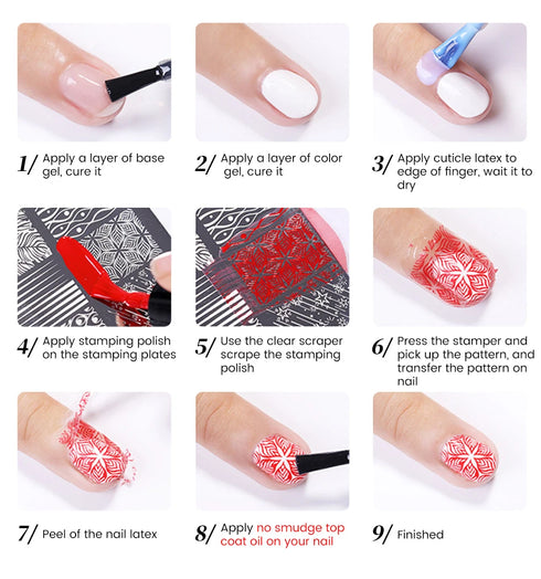 10ml Nail Stamping Polish for Stunning Metallic Mirror Effect - Gold, Silver, and Vibrant Colors for DIY Nail Art Designs