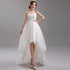 Ivory Short Knee Length Fairy Wedding Dress for Parties