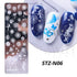 Winter Wonderland Nail Art Stamping Plate with Snowflake, Butterfly, and Rose Leaf Designs - Perfect for DIY Christmas Nail Polish Printing Template Tool