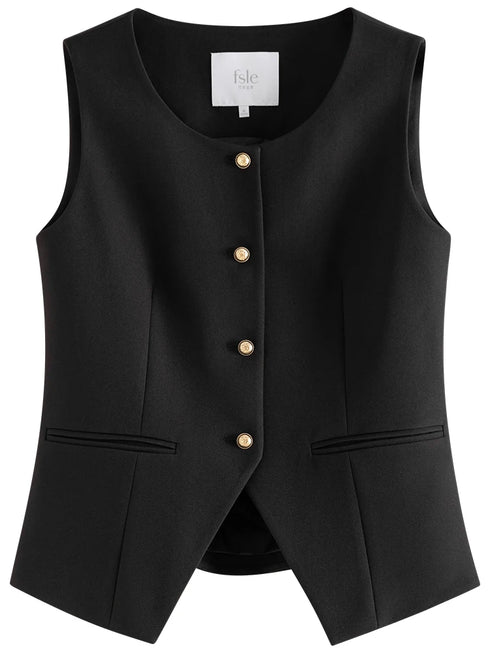 Elegant Women's Blazer Suit Jacket Set for Office Ladies - Formal Vest and Skirt Ensemble for Spring/Summer 24FS11075