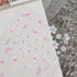 Adorable Pink Christmas Nail Art Stickers with Shiny Shells, Cute Snowflakes, Stars, and Wreaths - 5D Embossed Nail Decorations for Festive Nail Designs