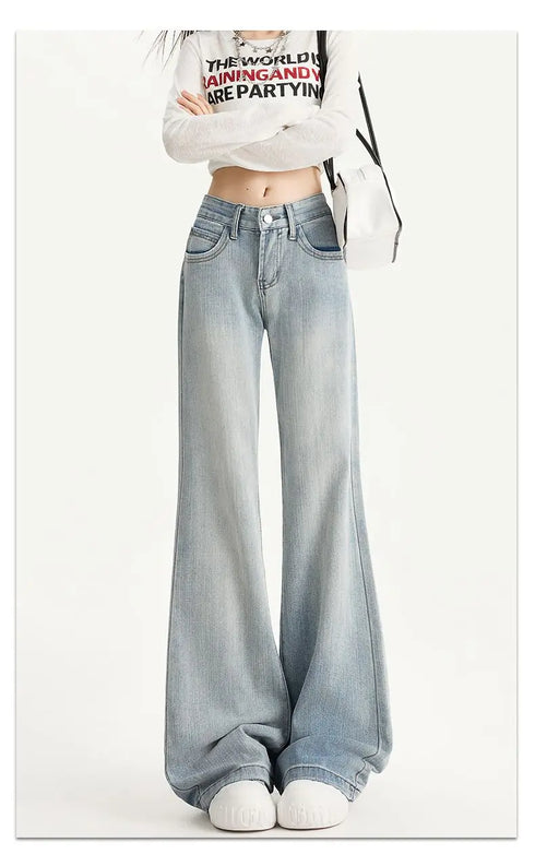 Baggy Jeans For Women Retro Denim Pants High Waist Vintage Streetwear Style Casual Everyday Wear