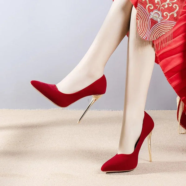 Maogu 12cm Heels Women's Shoes Stiletto Wedding Footwear
