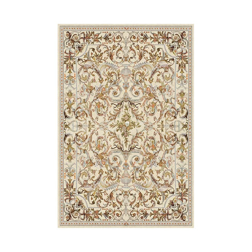 Retro Luxury Carpet for Living Room and Bedroom Soft Non-Slip Machine Washable Rug