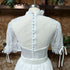 Princess A-Line Wedding Dress Illusion Button Back Bridal Gown Sweetheart Tulle Bridal Dresses