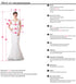 A-Line Elegant Wedding Dress With Lace-Up Back Short Sleeves Silk Satin Modern Gown