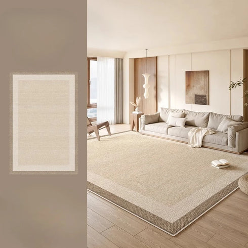 Fluffy Soft Cream Style Rugs for Bedroom and Living Room Decoration Washable Plush Carpet