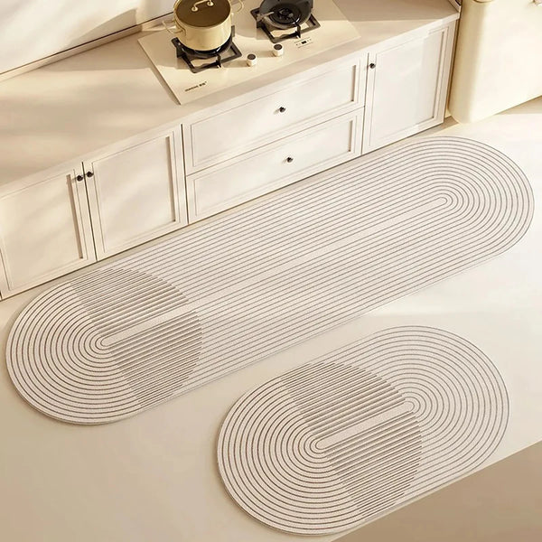 Super Absorbent Kitchen Floor Mat Soft Washable Anti Slip Rug for Bathroom and Entrance
