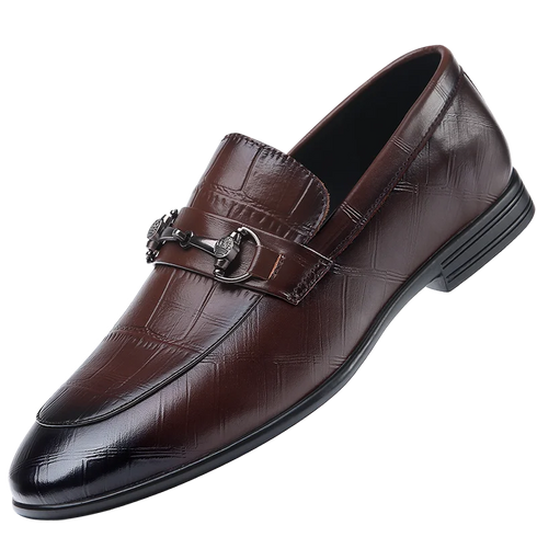 Stylish Men's Genuine Leather Pointed Loafers for Summer - Comfortable, Breathable Casual Shoes Perfect for Spring and Autumn Occasions