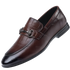 Stylish Men's Genuine Leather Pointed Loafers for Summer - Comfortable, Breathable Casual Shoes Perfect for Spring and Autumn Occasions