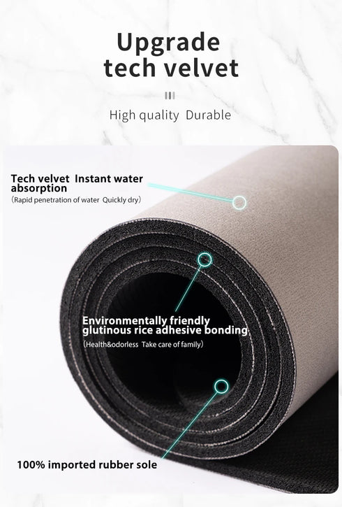 Luxury Nordic Diatomite Bath Mat Anti Slip Super Absorbent Quick Dry Floor Mat