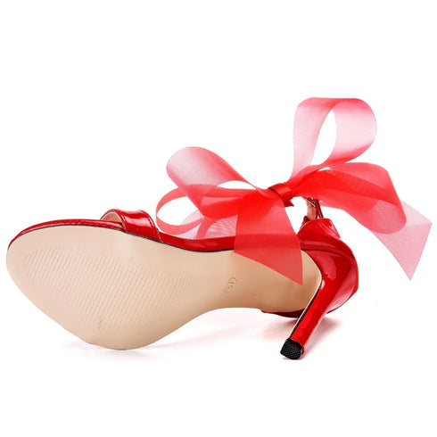 Elegant Women's Sandals with Pointed Toe and Butterfly Knot for Wedding and Office Wear