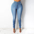 Casual Slim Fit High Waist Elastic Denim Pencil Pants for Women - Perfect for Fall Outfits with Jeans in All Seasons, S-3XL Sizes Available