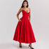 Suninheart Summer Strapless Fit and Flare Party Dress