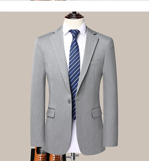 Men's Fashion Business Suit Two-Piece Set for Weddings and Banquets