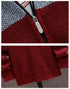 Men's Fleece Knit Sweater Coat with Stripes - Stylish Casual Jackets and Hoodies for Winter and Autumn, Thick Warm Windbreaker Pullovers for Everyday Wear