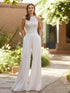 Spring Jumpsuit Wedding Dresses with Lace Pants Suit
