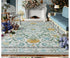 Floral Style Living Room Carpet Machine Washable Large Area Decorative Rug