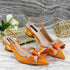 Italian Design Elegant Women's Rhinestone Heels Set