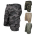 Men's Tactical Shorts Summer Casual Jogging Cargo Shorts Multi-Pockets Elastic Waist Hiking Overalls
