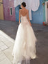 Boho Lace Wedding Dress Spaghetti Strap V-Neck Open Back Vintage Style Bridal Gown