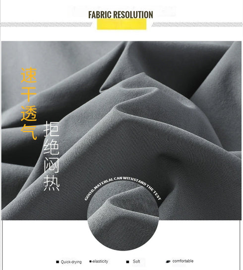 Men's Summer Shorts Breeches Light Long Calf Length Bermuda Quick Dry Elastic Waist Band