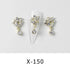 10pcs Devil's Blue Eye Nail Charms with Glitter Rhinestones for Stunning Nail Art Decoration and Manicure Accessories