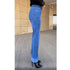 Elastic Waist Jeans For Women High Waist Wide Leg Denim Pants Loose Fit Casual Trousers