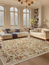 Retro Luxury Carpet for Living Room and Bedroom Soft Non-Slip Machine Washable Rug
