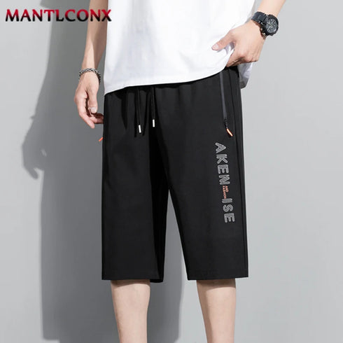 Fashion Sports Shorts Men Elastic Waist Breathable Quick Dry Bottom
